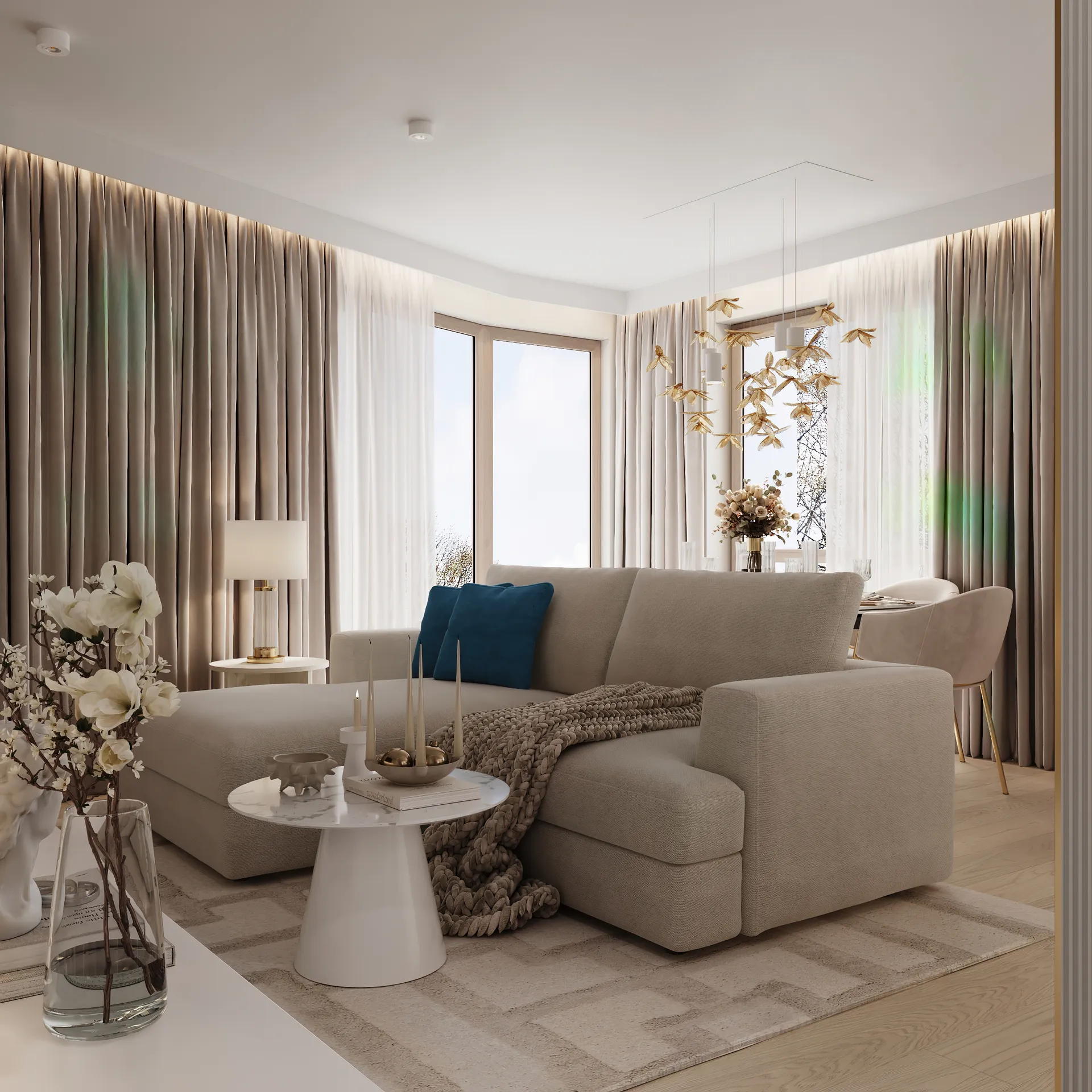 projekt wnętrza mieszkania premium Warszawa