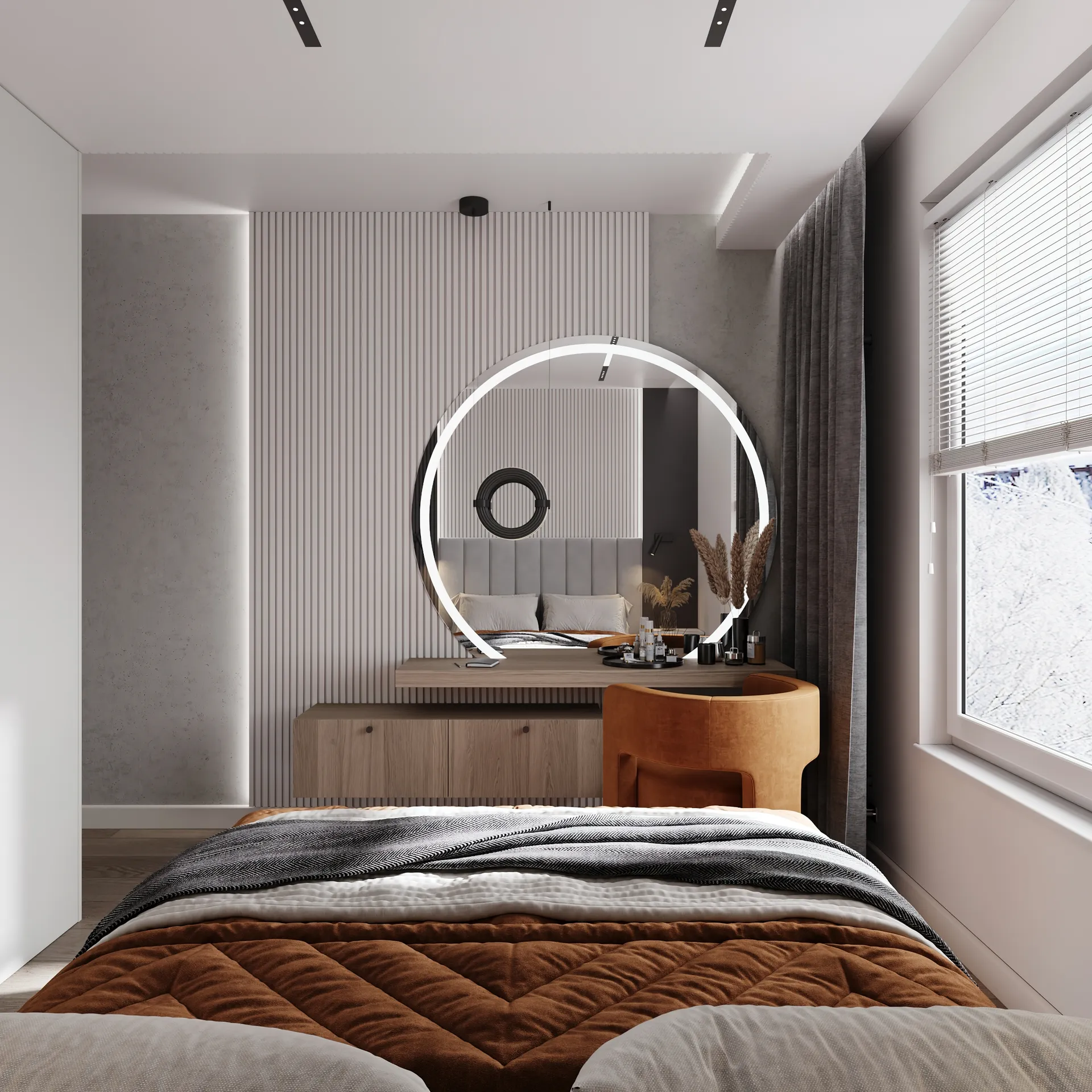 nowoczesne mieszkanie w szarościach Warszawa