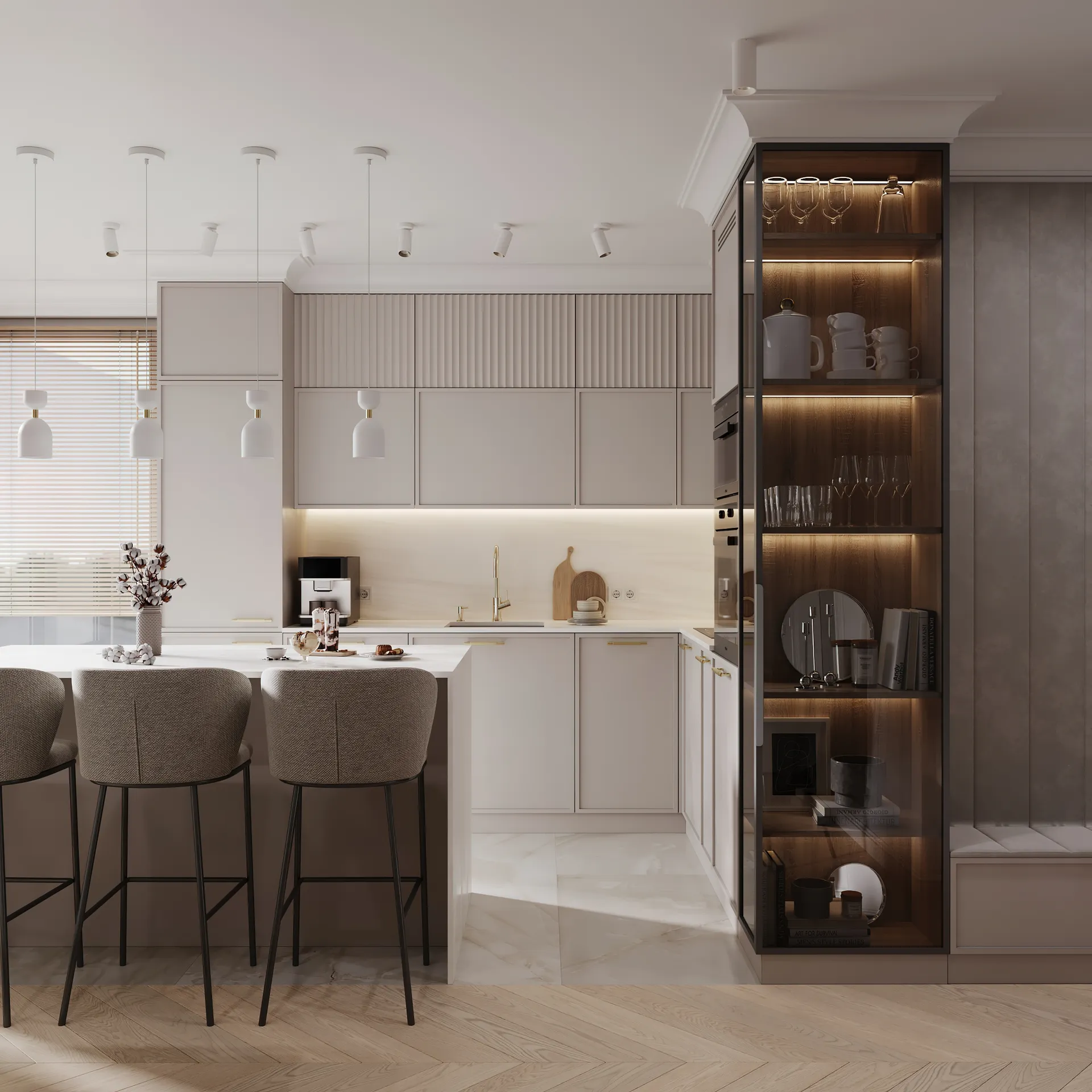 niewielkie mieszkanie modern classic